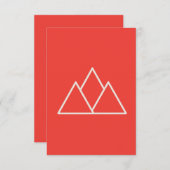 Red Abstract Wallpaper | Bold Minimalist Design Informatiekaartje (Voorkant / Achterkant)