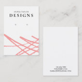 Red Abstract Waterverf Verouderde Kaart Visitekaartje (Voorkant / Achterkant)