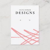 Red Abstract Waterverf Verouderde Kaart Visitekaartje (Voorkant)