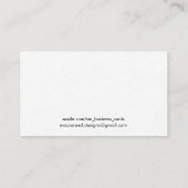 Red Accent Roos Gold Mandala Chic Designer Visitekaartje (Achterkant)