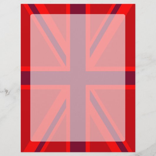Red Accent Union Jack Design (Voorkant)