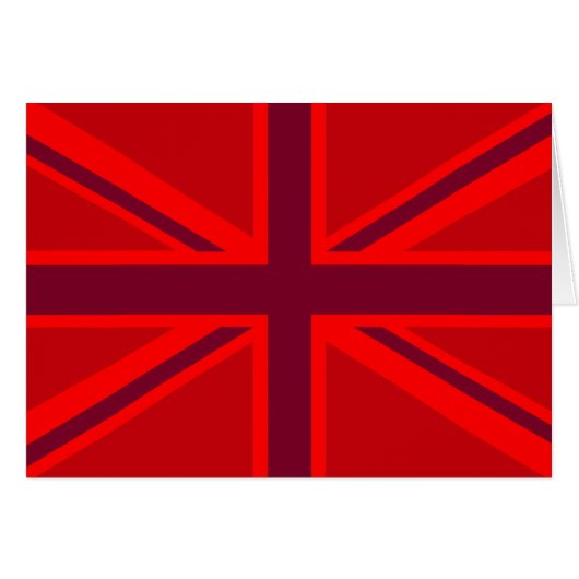 Red Accent Union Jack Design (Voorkant Horizontaal)