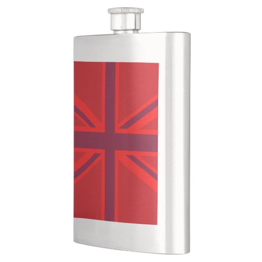Red Accent Union Jack Design Flacon (Links)