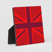 Red Accent Union Jack Design Fotoplaat (Voorkant)