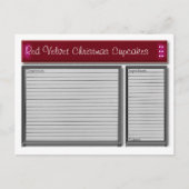 Red Accents Custom Recipcard Briefkaart (Voorkant)