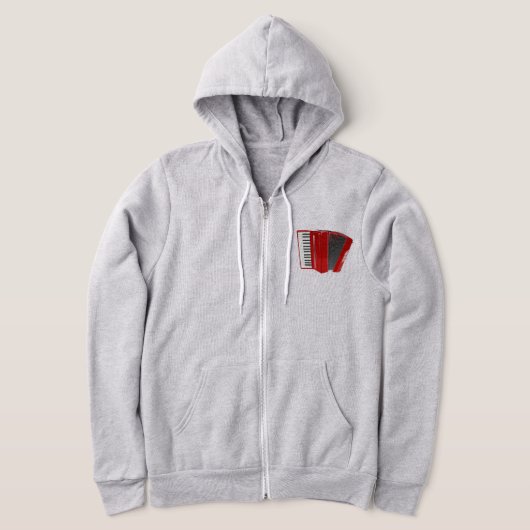 RED ACCORDION ILLUSTRATION HOODIE (Laagn)
