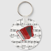 Red Accordion - Laten we Polka Sleutelhanger (Achterkant)