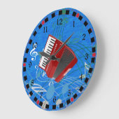 Red Accordion op muzieknoten Grote Klok (Hoek)