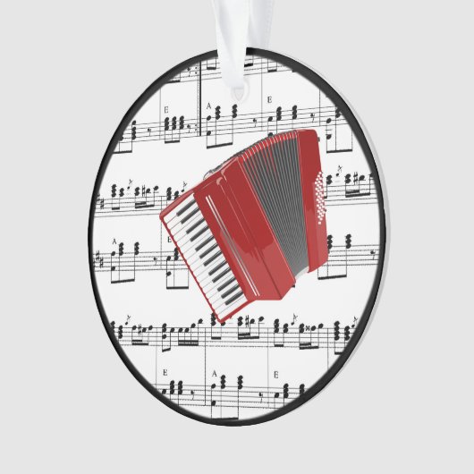 Red Accordion, populair design, Ornament (voorkant)