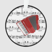 Red Accordion, populair design, Ornament (voorkant)