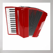 Red Accordion Poster (Voorkant)