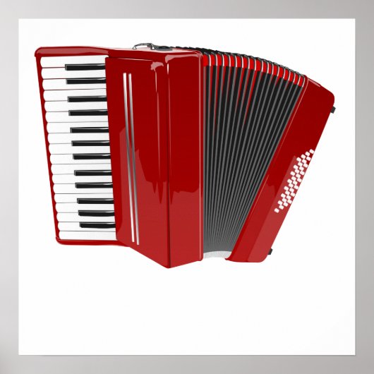 Red Accordion Poster (Voorkant)
