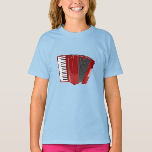 Red Accordion T-shirt (Voorkant)