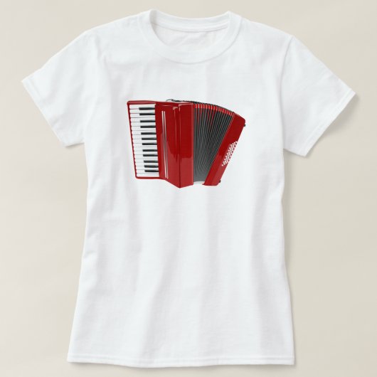 Red Accordion T-shirt (Design voorkant)