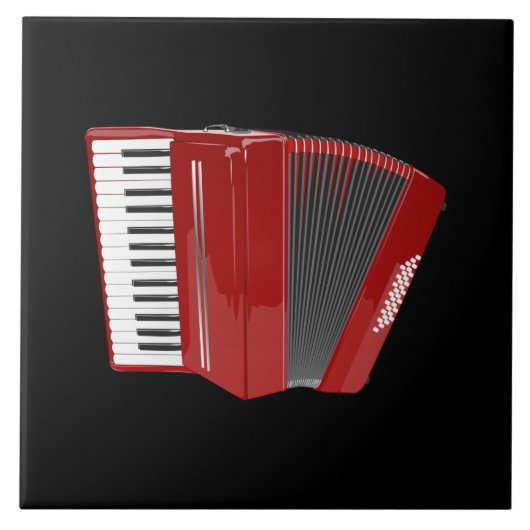 Red Accordion Tegeltje (Voorkant)
