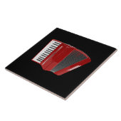 Red Accordion Tegeltje (Zijkant)