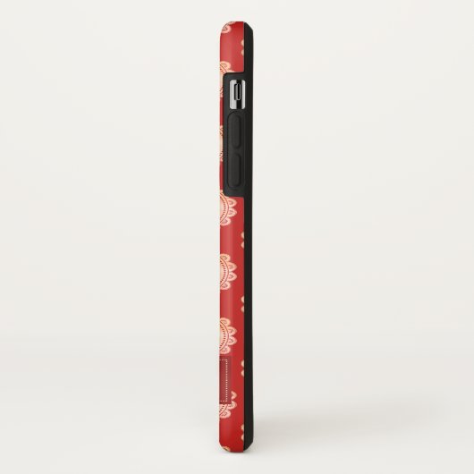 Red Add Jouw naam Hamster Case-Mate iPhone Case (Achterkant/links)