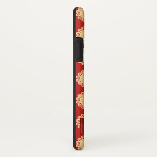 Red Add Jouw naam Hamster Case-Mate iPhone Case (Achterkant / rechts)