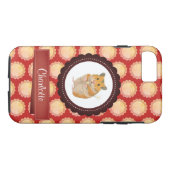 Red Add Jouw naam Hamster Case-Mate iPhone Case (Achterkant (Horizontaal))