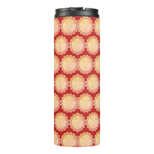 Red Add Jouw naam Hamster Thermosbeker (Achterkant)