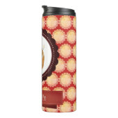 Red Add Jouw naam Hamster Thermosbeker (Geroteerd rechts)