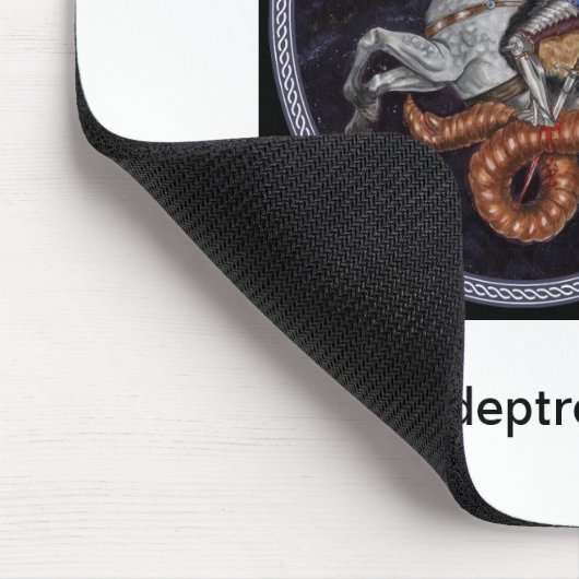 Red Adept Reviewen Mousepad Muismat (Hoek)