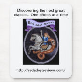 Red Adept Reviewen Mousepad Muismat (Voorkant)