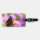 Red Admiral Butterfly Bagagelabel (Voorkant horizontaal)