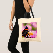 Red Admiral Butterfly Canvas tas (Voorkant (product))