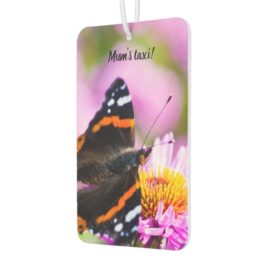 Red Admiral Butterfly Car air freshener Luchtverfrisser (Links)