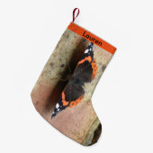 Red Admiral Butterfly Custom Stocking Kleine Kerstsok (Voorkant (Hangend))