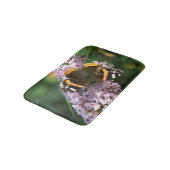 Red Admiral Butterfly en Buddleia Bath Mat (Gekanteld)