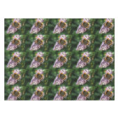 Red Admiral Butterfly en Buddleia Tablecloth Tafelkleed (Voorkant (Horizontaal))