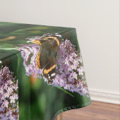 Red Admiral Butterfly en Buddleia Tablecloth Tafelkleed (Voorbeeld)