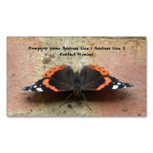 Red Admiral butterfly - gepersonaliseerd Magnetisch Visitekaartje