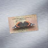 Red Admiral butterfly - gepersonaliseerd Magnetisch Visitekaartje (Voorbeeld)