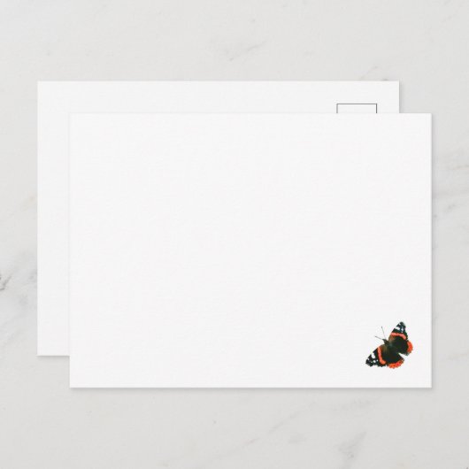 Red Admiral Butterfly Kaart (Voorkant / Achterkant)