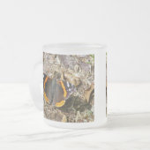 Red Admiral Butterfly Matglas Koffiemok (Voorkant links)