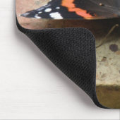 Red Admiral Butterfly Mousepad Muismat (Hoek)