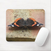 Red Admiral Butterfly Mousepad Muismat (Met muis)