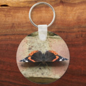 Red Admiral Butterfly Sleutelhanger (Voorkant)