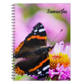 Red Admiral Butterfly Spiral notebook Notitieboek (Voorkant)