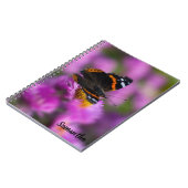 Red Admiral Butterfly Spiral notebook Notitieboek (Linkerzijde)
