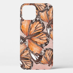 Red Admiral vlinders roze achtergrond Case-Mate iPhone Case