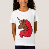 Red Afro Unicorn T-shirt (Voorkant)