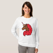 Red Afro Unicorn T-shirt (Voorkant volledig)