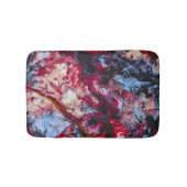 Red Agate Crystal Geode Abstract Badmat (Voorkant)