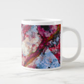 Red Agate Crystal Geode Abstract Grote Koffiekop (Rechts)