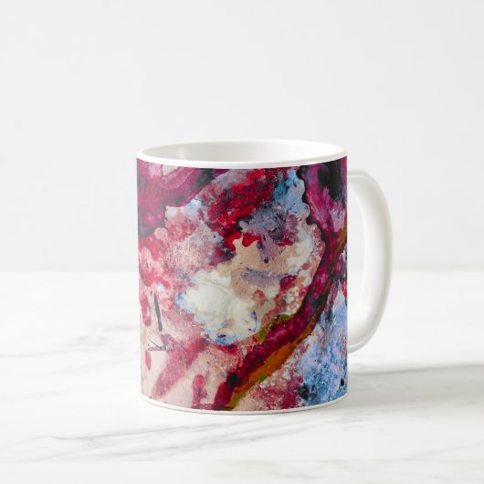 Red Agate Crystal Geode Abstract Koffiemok (Voorkant rechts)