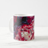 Red Agate Crystal Geode Abstract Koffiemok (Voorkant links)